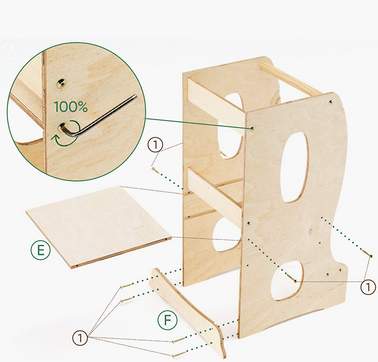 Stort tårn til tumlinger