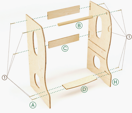 Stort tårn til tumlinger
