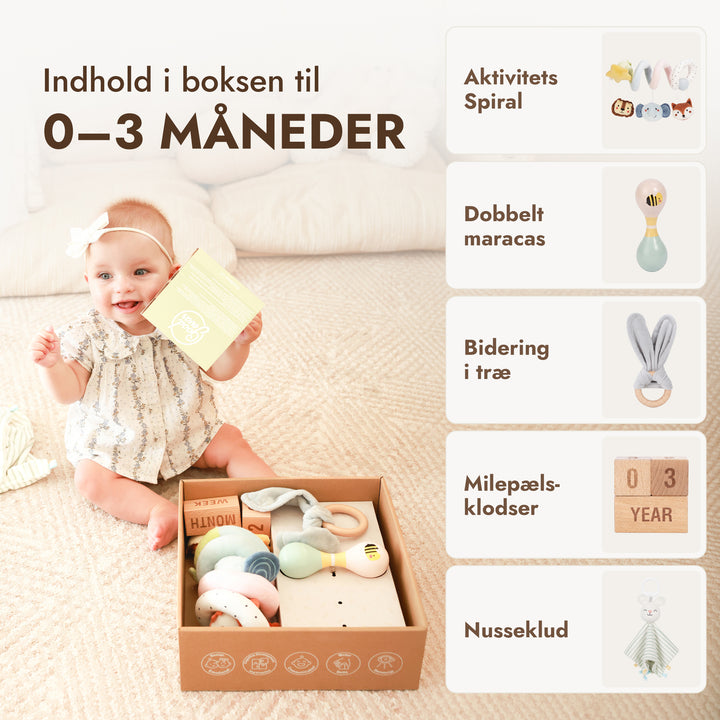 BabyBox — Legesæt til det første år (0–12 måneder)