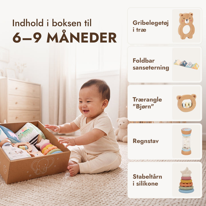 BabyBox — Legesæt til det første år (0–12 måneder)