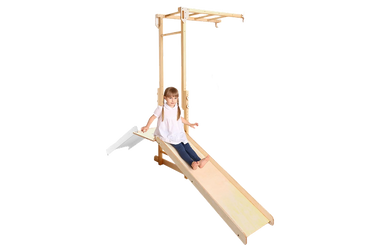 5-in-1 Gymnastikribbe til børn med pull up-stang & 3i1 gyngesæt