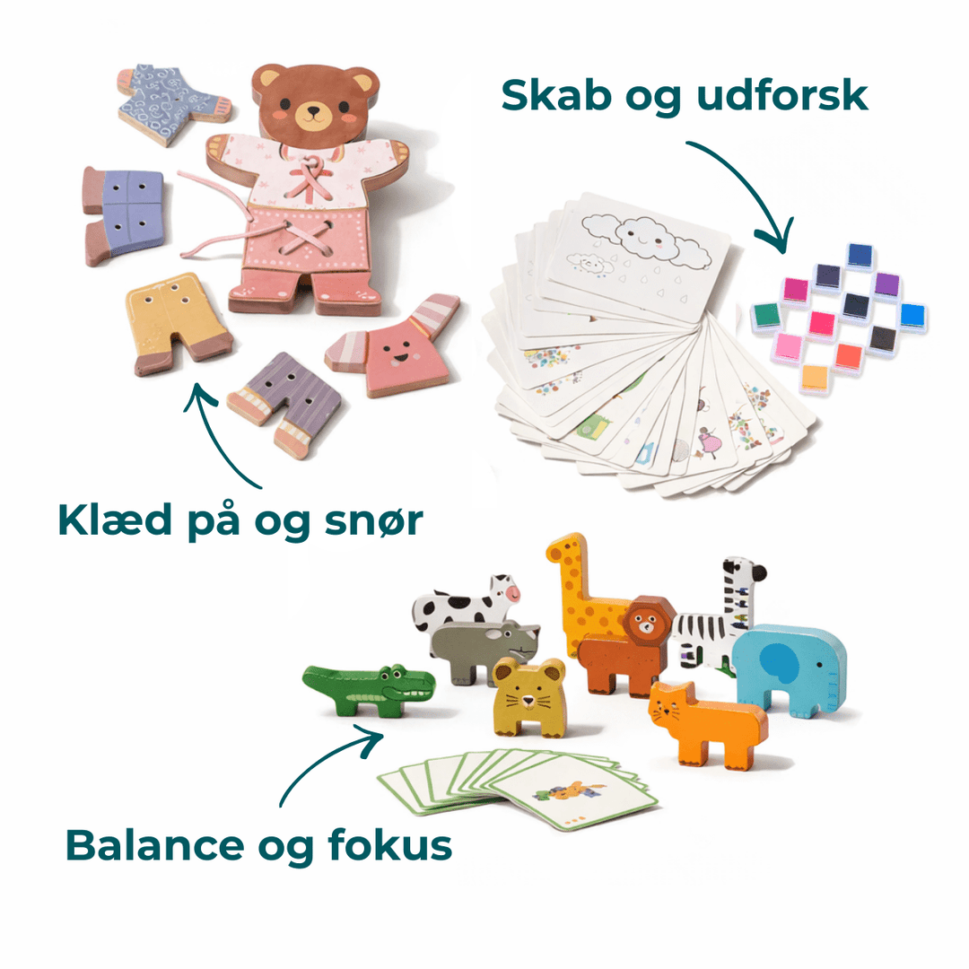 Forårs - legesæt (3–4 år) — GoodevasBox - Goodevas DK