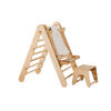 5-i-1 Klatresæt til småbørn: Trekantstige + Træbue + Rutsjebane + Pude + Kunst Tilføjelse (til børn fra 1–3 år)
