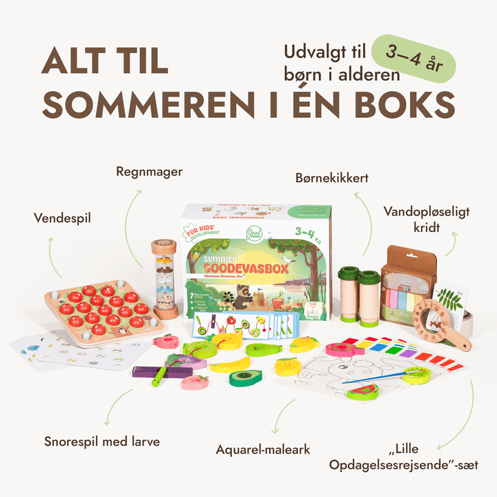Sommerspillesæt (3–4 år) — GoodevasBox - Goodevas DK