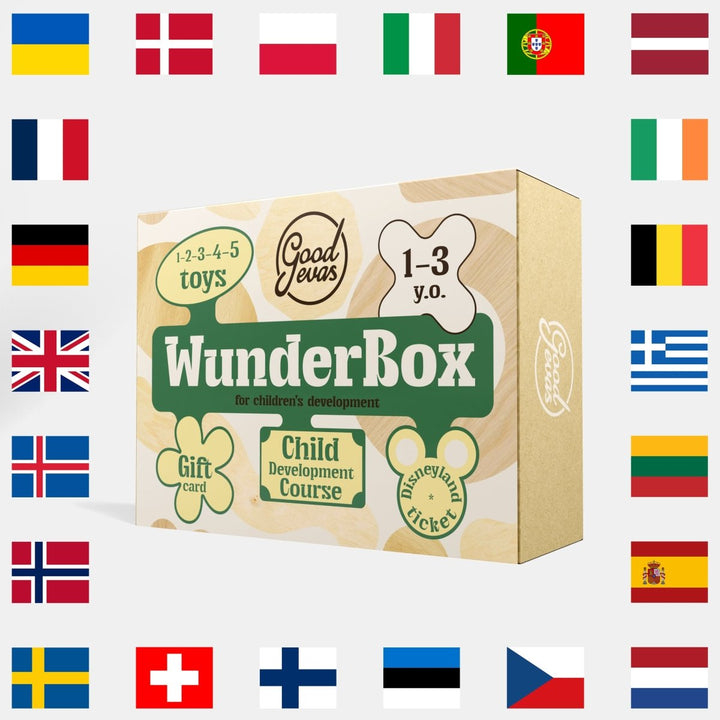 WunderBox 1–3 år – udviklingsboks til småbørn - Goodevas DK